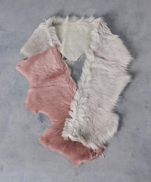 カールドノヒュー KARL DONOGHUE ストール 毛皮 羊 グレーブラウン カールドノヒュー KARL DONOGHUE ストール 毛皮 羊 グレーブラウン