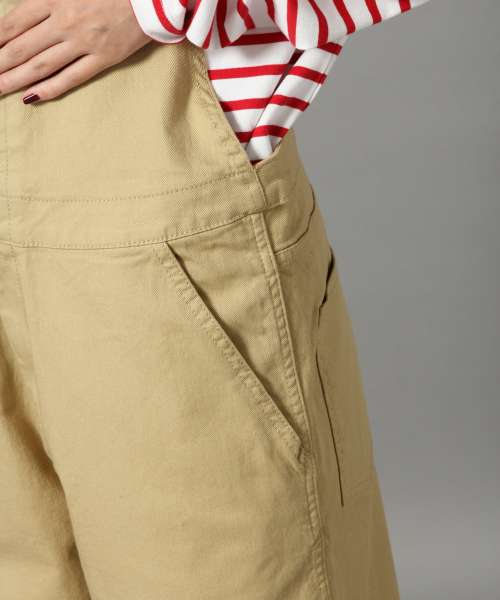 LOWRYS FARM（ローリーズファーム）の「カツラギオーバーオール　818563（サロペット/オーバーオール・レディース・オフホワイト/ブラック/ベージュ・MEDIUM/LARGE）」の8枚目の写真