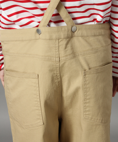 LOWRYS FARM（ローリーズファーム）の「カツラギオーバーオール　818563（サロペット/オーバーオール・レディース・オフホワイト/ブラック/ベージュ・MEDIUM/LARGE）」の11枚目の写真