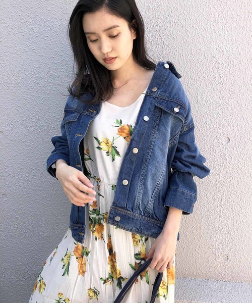 PICCIN（ピッチン）の「【WEB限定】オーバーサイズデニムジャケット（デニムジャケット・レディース・ネイビー/ブルー/ブラック・MEDIUM/LARGE）」の7枚目の写真