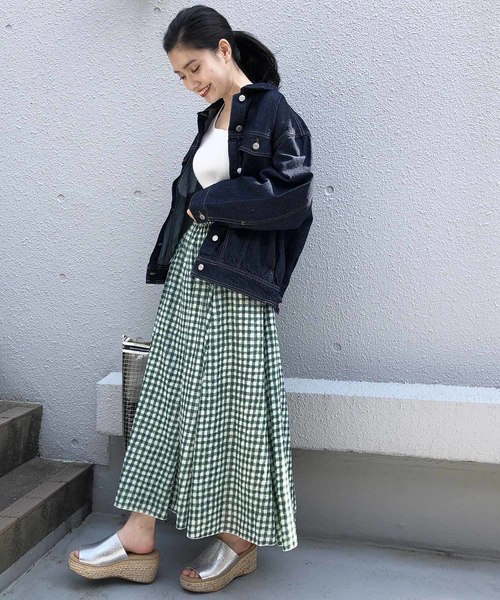 PICCIN（ピッチン）の「【WEB限定】オーバーサイズデニムジャケット（デニムジャケット・レディース・ネイビー/ブルー/ブラック・MEDIUM/LARGE）」の17枚目の写真