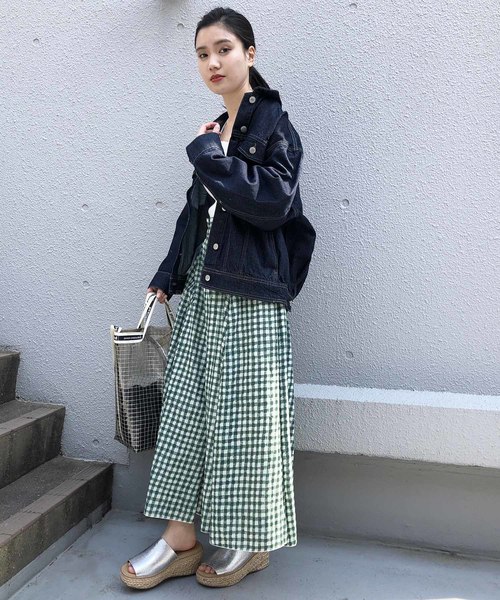 PICCIN（ピッチン）の「【WEB限定】オーバーサイズデニムジャケット（デニムジャケット・レディース・ネイビー/ブルー/ブラック・MEDIUM/LARGE）」の18枚目の写真