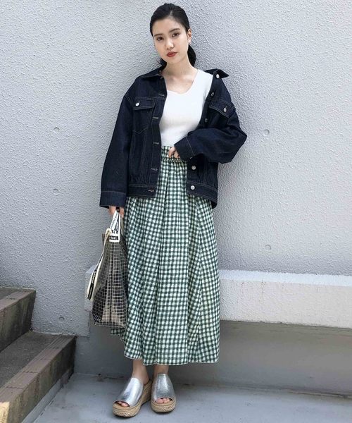 PICCIN（ピッチン）の「【WEB限定】オーバーサイズデニムジャケット（デニムジャケット・レディース・ネイビー/ブルー/ブラック・MEDIUM/LARGE）」の19枚目の写真