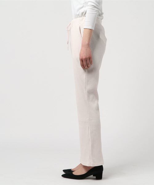 WEGO（ウィゴー）の「WEGO/フレアリブパンツ（その他パンツ・レディース・ブラック/ベージュ/アイボリー/ライトブラウン/杢グレー/オレンジ・FREE）」の7枚目の写真