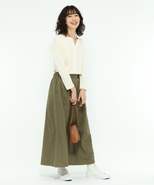 LAKOLE(ラコレ)の「【撥水】マルチパネルフレアスカート / LAKOLE(スカート・レディース・ベージュ/カーキ/ブルー・SMALL/MEDIUM)」の5枚目の写真