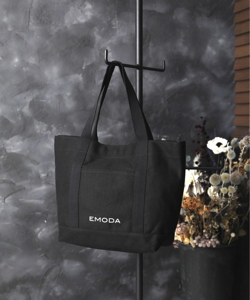 EMODA(エモダ)の「【EMODA/エモダ】キャンバストート SAC'S BAR Jean 別注(トートバッグ・レディース・ブラック/オフホワイト・FREE)」の7枚目の写真