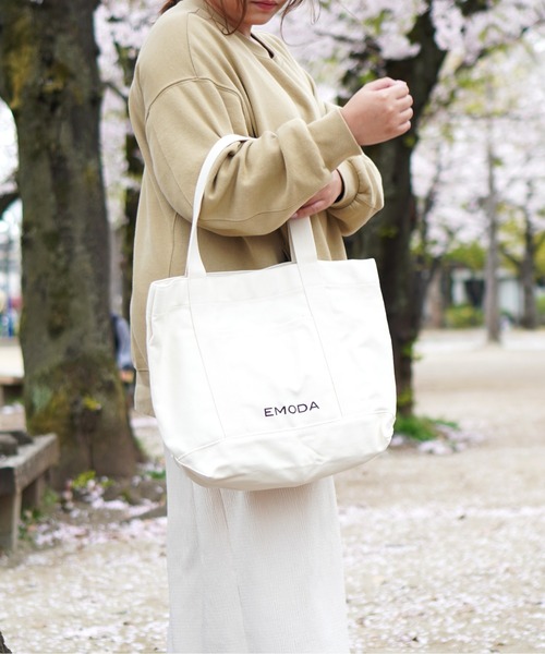 EMODA(エモダ)の「【EMODA/エモダ】キャンバストート SAC'S BAR Jean 別注(トートバッグ・レディース・ブラック/オフホワイト・FREE)」の13枚目の写真