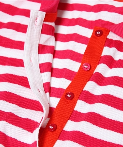 BEAMS GOLF（ビームスゴルフ）の「○LACOSTE / ボーダーポロワンピース