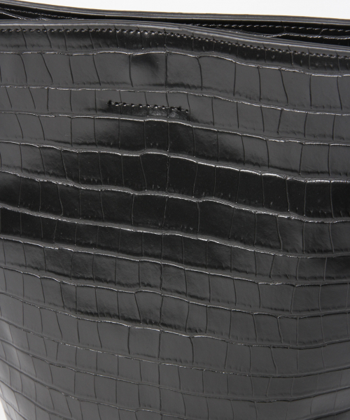 LOWRYS FARM（ローリーズファーム）の「クロコカタオシバケツＢＡＧ　851981（ショルダーバッグ・レディース・ブラック/ブラウン・FREE）」の7枚目の写真