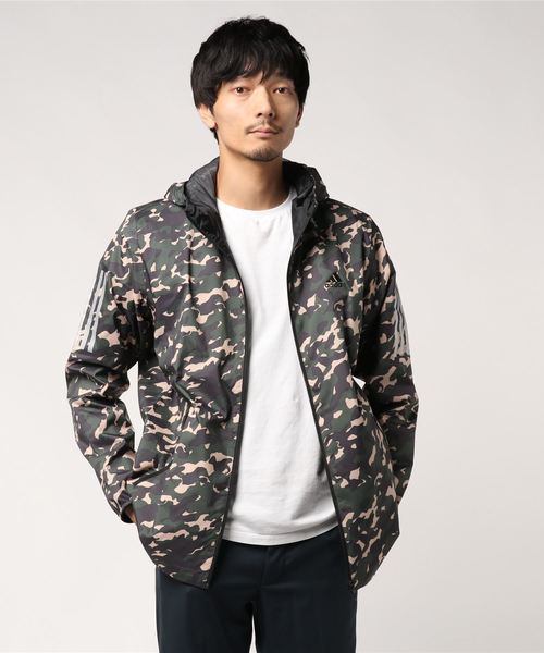 adidas（アディダス）の「アディダス adidas MMUSTHAVESウーブンAOPカモジャケット（その他アウター・メンズ・カーキ/ライトグレー/ブラック・M/L/XL/XXL）」の3枚目の写真