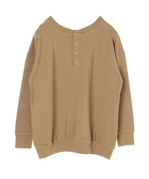 AMERICAN HOLIC(アメリカンホリック)の「2WAY鹿子ヘンリーチュニック *(Tシャツ/カットソー・レディース・アイボリー/カーキ/ベージュ/チャコールグレー・M/L)」の21枚目の写真