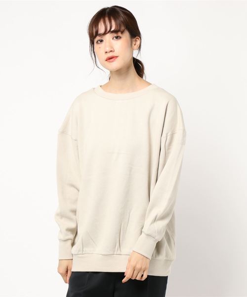 AMERICAN HOLIC(アメリカンホリック)の「2WAY鹿子ヘンリーチュニック *(Tシャツ/カットソー・レディース・アイボリー/カーキ/ベージュ/チャコールグレー・M/L)」の12枚目の写真