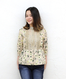 mystic | フラワーレースブラウス(シャツ/ブラウス)