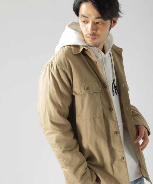 BAYFLOW（ベイフロー）の「ウラボアミリタリーシャツ（シャツ/ブラウス・メンズ・ベージュ/カーキ・MEDIUM/LARGE/SMALL）」の12枚目の写真