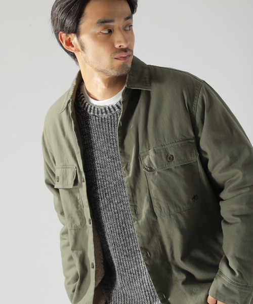 BAYFLOW（ベイフロー）の「ウラボアミリタリーシャツ（シャツ/ブラウス・メンズ・ベージュ/カーキ・MEDIUM/LARGE/SMALL）」の22枚目の写真