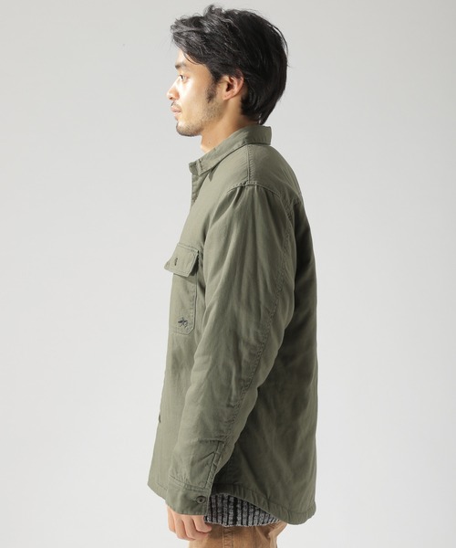 BAYFLOW（ベイフロー）の「ウラボアミリタリーシャツ（シャツ/ブラウス・メンズ・ベージュ/カーキ・MEDIUM/LARGE/SMALL）」の4枚目の写真