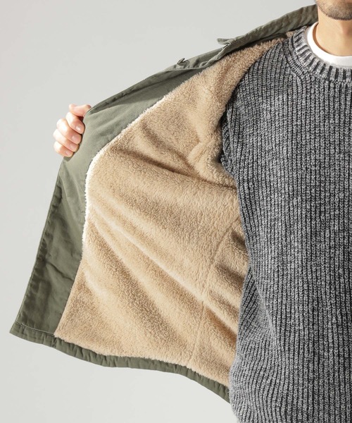 BAYFLOW（ベイフロー）の「ウラボアミリタリーシャツ（シャツ/ブラウス・メンズ・ベージュ/カーキ・MEDIUM/LARGE/SMALL）」の5枚目の写真