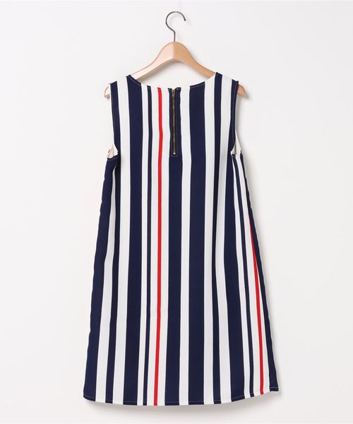 ブランド古着 ストライプ柄ノースリーブワンピース ワンピース Simplicite シンプリシテェ のファッション通販 Zozoused