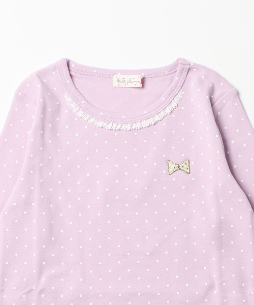 KP（ケーピー）の「ドットTシャツ(100-130cm)（Tシャツ/カットソー・キッズ・イエロー/オフホワイト/ラベンダー・120cm/110cm/100cm/130cm）」の5枚目の写真