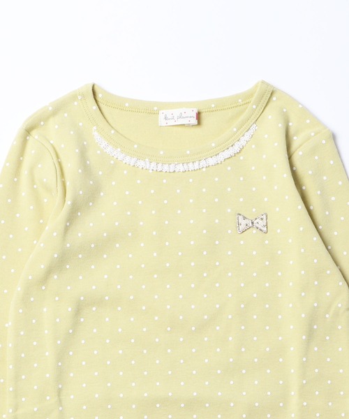 KP（ケーピー）の「ドットTシャツ(100-130cm)（Tシャツ/カットソー・キッズ・イエロー/オフホワイト/ラベンダー・120cm/110cm/100cm/130cm）」の6枚目の写真