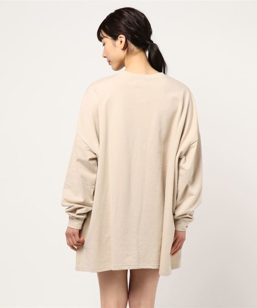 rps(アールピーエス)の「ミニ裏毛ビッグTシャツ(Tシャツ/カットソー・レディース・ブラック/カーキ/モカ/ライトベージュ・M)」の10枚目の写真