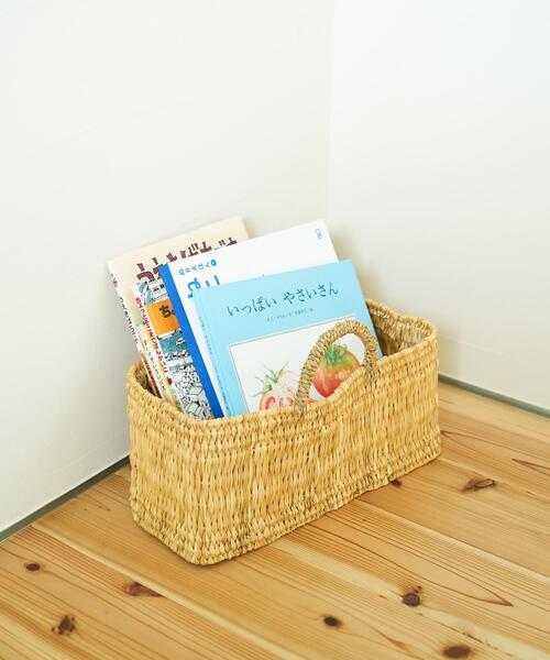 URBAN RESEARCH DOORS（アーバンリサーチドアーズ）の「アフリカンスクエア　ストロー横長かごS（インテリア雑貨・レディース・その他・SMALL）」の3枚目の写真