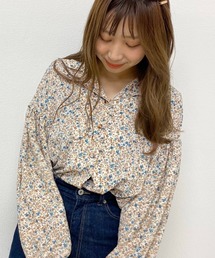 apres jour | 花柄袖ボリュームブラウス【ZOZOTOWN限定アイテム】(シャツ/ブラウス)