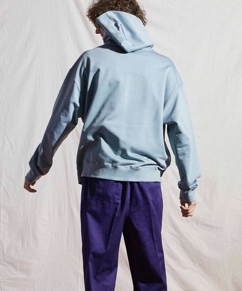 MAISON SPECIAL（メゾンスペシャル）の「《ユニセックスアイテム》ALBINI/アルビニ CORCORAN裏毛パーカー【MAISON SPECIAL/メゾンスペシャル】（パーカー・メンズ・ブラック/パープル/ピンク/ブルー/グレイッシュベージュ・1/2/0/3）」の18枚目の写真