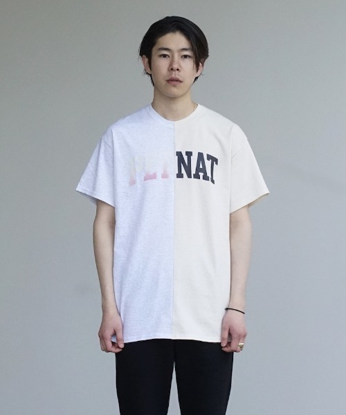 bal(バル)の「BAL PETNAT REWORKED CREW SHIRT(Tシャツ/カットソー・メンズ・ホワイト×ブラック/ホワイト系その他・M/L)」の2枚目の写真