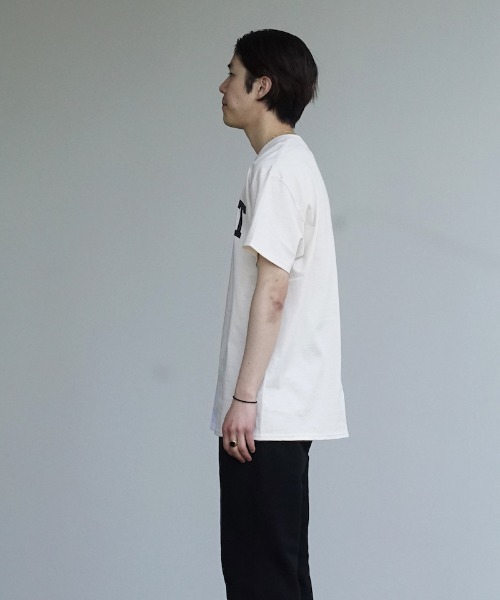 bal(バル)の「BAL PETNAT REWORKED CREW SHIRT(Tシャツ/カットソー・メンズ・ホワイト×ブラック/ホワイト系その他・M/L)」の3枚目の写真