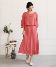 レイヤードルックワンピース