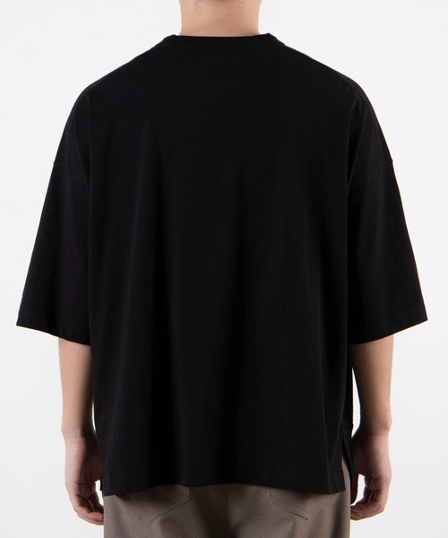 WEGO（ウィゴー）の「WEGO/ボックスブロックビッグシルエットTシャツ（Tシャツ/カットソー・メンズ・ホワイト/ブラック・MEDIUM/LARGE）」の19枚目の写真