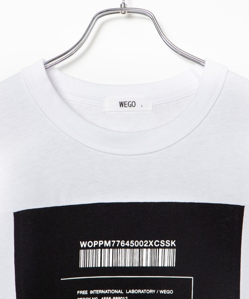 WEGO（ウィゴー）の「WEGO/ボックスブロックビッグシルエットTシャツ（Tシャツ/カットソー・メンズ・ホワイト/ブラック・MEDIUM/LARGE）」の15枚目の写真