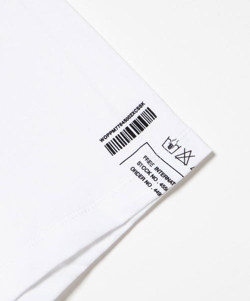 WEGO（ウィゴー）の「WEGO/ボックスブロックビッグシルエットTシャツ（Tシャツ/カットソー・メンズ・ホワイト/ブラック・MEDIUM/LARGE）」の8枚目の写真