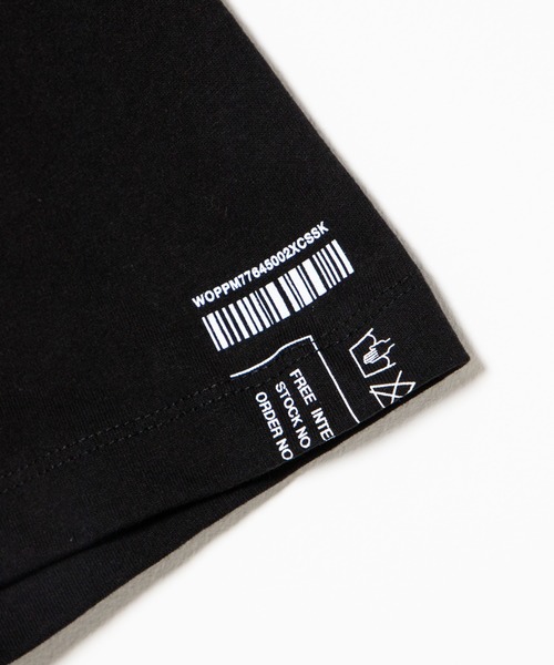 WEGO（ウィゴー）の「WEGO/ボックスブロックビッグシルエットTシャツ（Tシャツ/カットソー・メンズ・ホワイト/ブラック・MEDIUM/LARGE）」の5枚目の写真