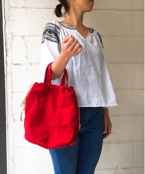 セール Pig Suede 巾着 Tote トートバッグ Earth Made アースメイド のファッション通販 Zozotown