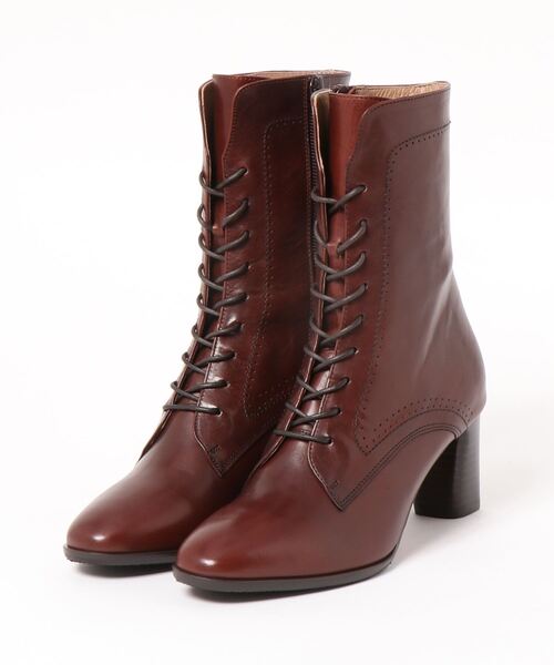 apres（アプレ）の「〈apres（アプレ）〉レースアップショートブーツ（ブーツ・レディース・ブラック/テラコッタ/ライトブラウン・22.5cm/23.5cm/24.5cm/23.0cm/24.0cm）」の6枚目の写真