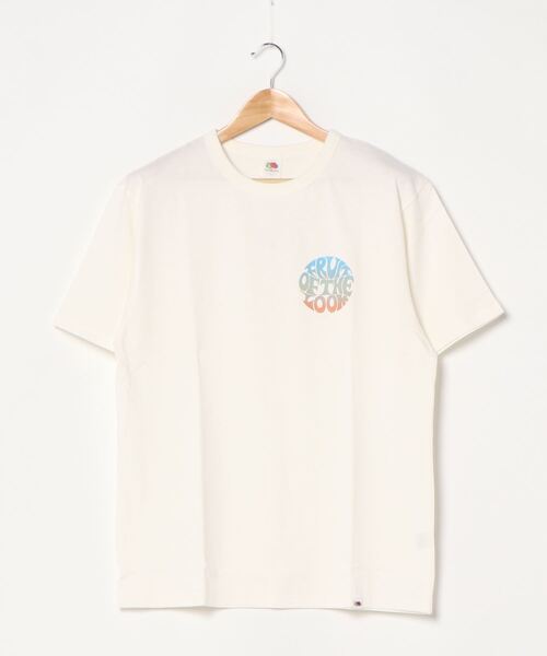 FRUIT OF THE LOOM(フルーツオブザルーム)の「製品染め プリント入りS/S Tシャツ / ワンポイント / プリント / 半袖 / カジュアル / ユニセックス(Tシャツ/カットソー・メンズ・レンガ/ピンク/カーキ/ホワイト・S/M/L/XL)」の8枚目の写真