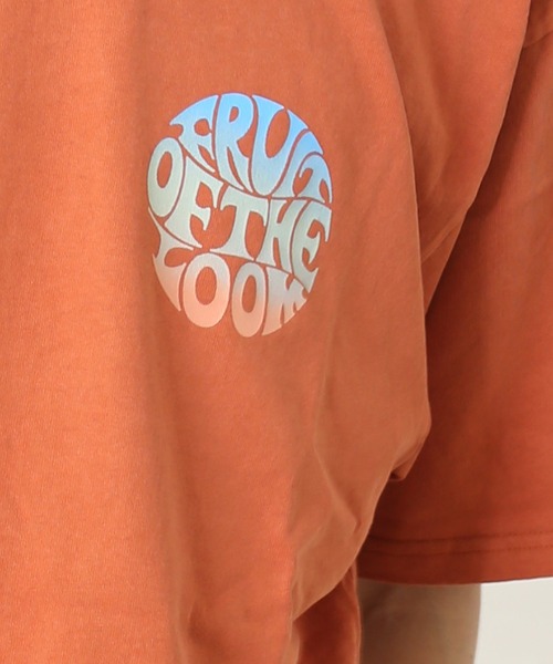 FRUIT OF THE LOOM(フルーツオブザルーム)の「製品染め プリント入りS/S Tシャツ / ワンポイント / プリント / 半袖 / カジュアル / ユニセックス(Tシャツ/カットソー・メンズ・レンガ/ピンク/カーキ/ホワイト・S/M/L/XL)」の7枚目の写真