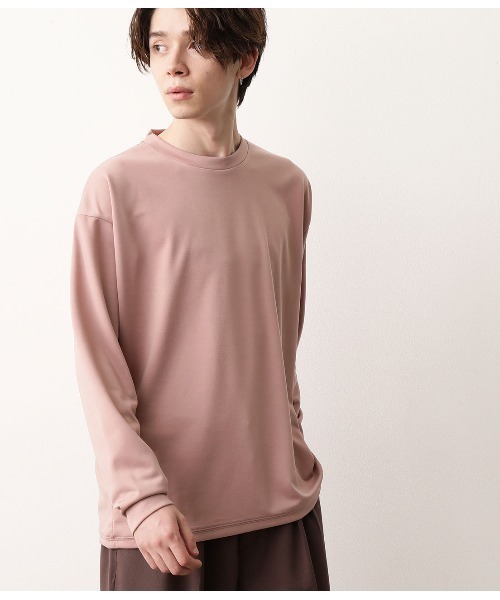 JUNRED（ジュンレッド）の「ルーズポンチクルーネックT（Tシャツ/カットソー・メンズ・ピンク/ライトグリーン/ホワイト・S/M/L）」の3枚目の写真