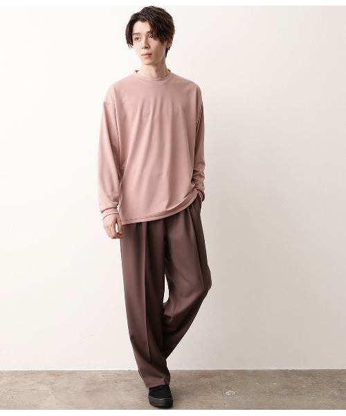 JUNRED（ジュンレッド）の「ルーズポンチクルーネックT（Tシャツ/カットソー・メンズ・ピンク/ライトグリーン/ホワイト・S/M/L）」の6枚目の写真