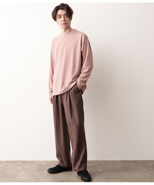 JUNRED（ジュンレッド）の「ルーズポンチクルーネックT（Tシャツ/カットソー・メンズ・ピンク/ライトグリーン/ホワイト・S/M/L）」の15枚目の写真