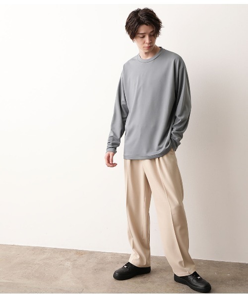 JUNRED（ジュンレッド）の「ルーズポンチクルーネックT（Tシャツ/カットソー・メンズ・ピンク/ライトグリーン/ホワイト・S/M/L）」の14枚目の写真