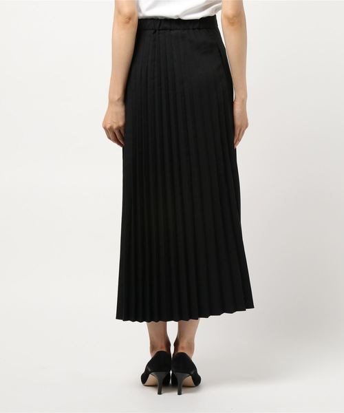 【新品未使用】セブンフェアリー　ブラック プリーツロングスカートL丈 CAMP7（キャンプセブン）の「【CAMP7】プリーツロングスカート