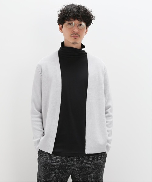 EDIFICE(エディフィス)の「ウール / アクリル ラップカーデ(カーディガン/ボレロ・メンズ・ネイビー/オリーブ/ホワイト×ホワイト/ベージュ系その他・SMALL/MEDIUM/LARGE)」の1枚目の写真