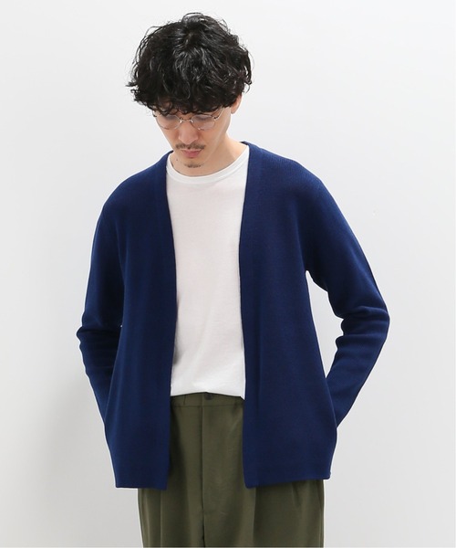 EDIFICE(エディフィス)の「ウール / アクリル ラップカーデ(カーディガン/ボレロ・メンズ・ネイビー/オリーブ/ホワイト×ホワイト/ベージュ系その他・SMALL/MEDIUM/LARGE)」の4枚目の写真