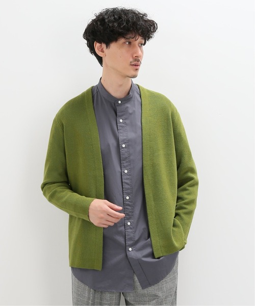 EDIFICE(エディフィス)の「ウール / アクリル ラップカーデ(カーディガン/ボレロ・メンズ・ネイビー/オリーブ/ホワイト×ホワイト/ベージュ系その他・SMALL/MEDIUM/LARGE)」の3枚目の写真