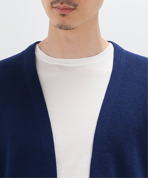 EDIFICE(エディフィス)の「ウール / アクリル ラップカーデ(カーディガン/ボレロ・メンズ・ネイビー/オリーブ/ホワイト×ホワイト/ベージュ系その他・SMALL/MEDIUM/LARGE)」の5枚目の写真