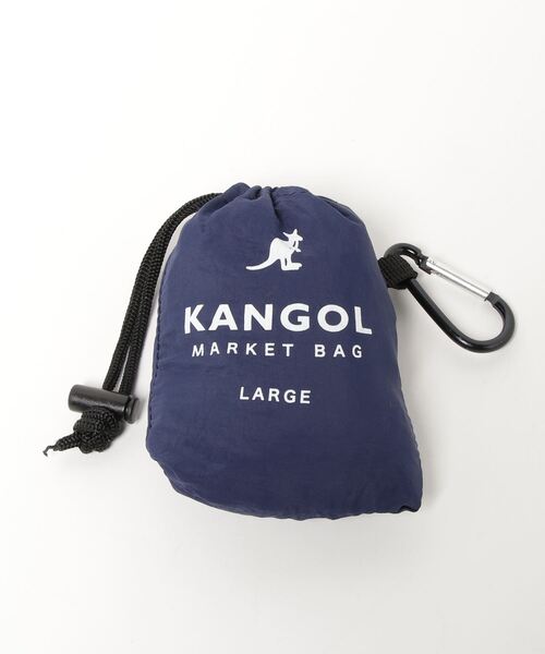 KANGOL(カンゴール)の「【KANGOL / カンゴール】 プリントエコバッグ(エコバッグ/サブバッグ・レディース・ネイビー/ベージュ/グレー・L)」の5枚目の写真