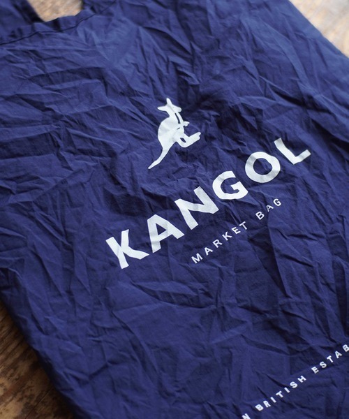 KANGOL(カンゴール)の「【KANGOL / カンゴール】 プリントエコバッグ(エコバッグ/サブバッグ・レディース・ネイビー/ベージュ/グレー・L)」の3枚目の写真